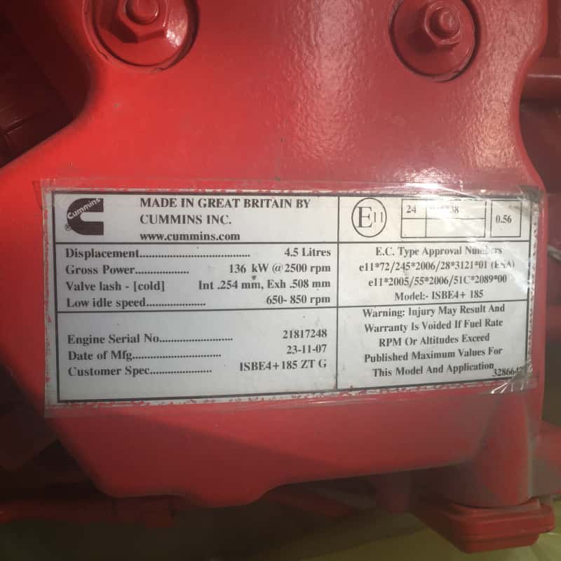 High Quality Isbe4 160 Isbe4.5 CPL8781 160HP Isb 4.5 Isbe4 Cm850 4 Cylinder Complete Motor Isb210 Isbe Boat Diesel Engine for Cummins - Image 4